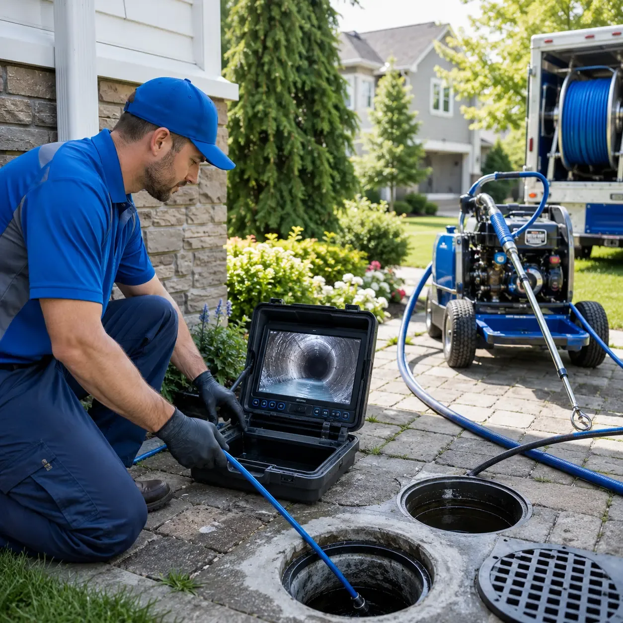 Outdoor drain cleaning professionals serving Greenback, TN